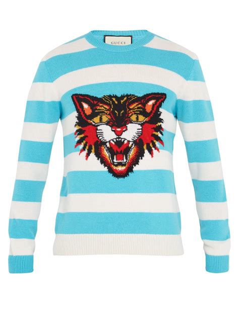 angry cat gucci blue stripe|gucci angry cat on sale.